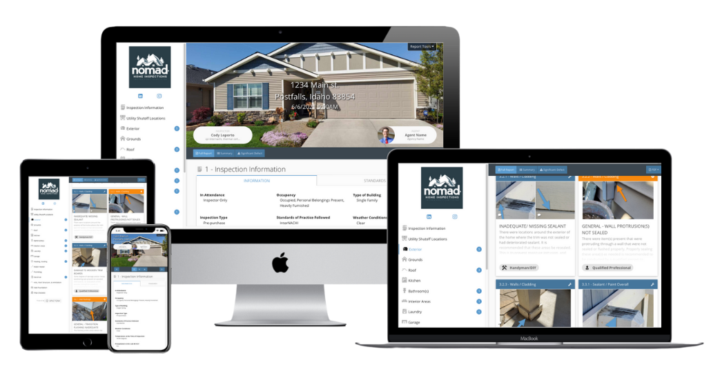 nomad home inspection report mockup